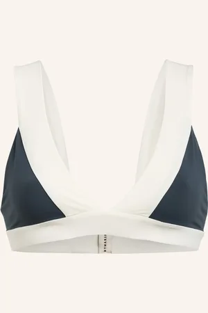 MYMARINI Bustier Horní Díl Bikin Lady V Oboustranném Provedení S Uv Ochranou 50+ černá tmavě šedá krémová
