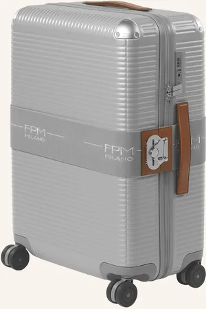 FPM Milano Trolley Kufr Bank Zip Dlx Spinner 68 stříbrná hnědá