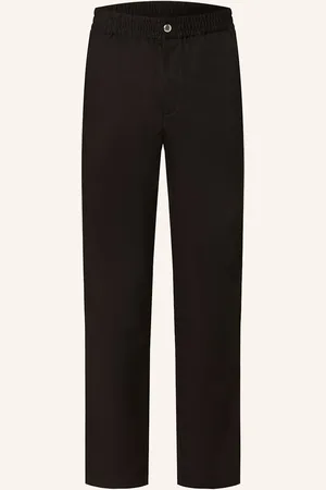 Maison Kitsuné Maison Kitsuné Kalhoty Regular Fit černá