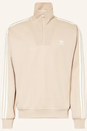 adidas Mikina béžová bílá