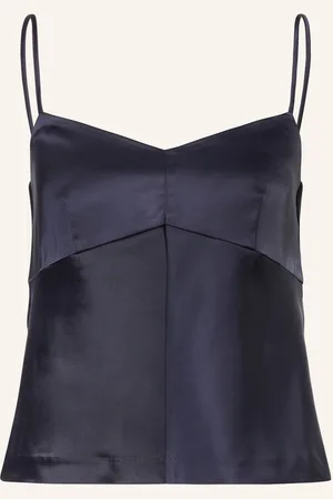 INWEAR Saténový Top Xilkyiw tmavě modrá