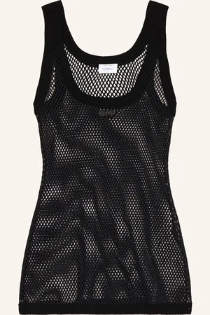 OFF-WHITE Pletený Top černá