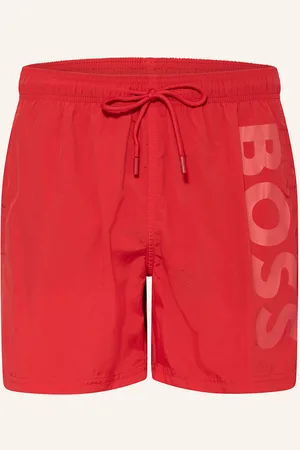 HUGO BOSS Koupací Šortky Octopus červená