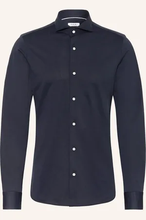 PAUL Žerzejová Košile Slim Fit tmavě modrá