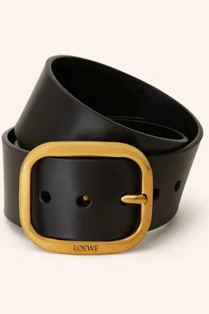 Loewe Kožený Opasek černá
