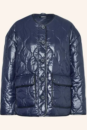 Gina Tricot Prošívaná Bunda tmavě modrá