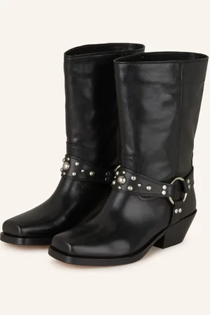 Isabel Marant Biker Boots Antya černá