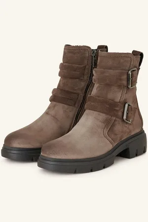Paul Green Biker Boots tmavě hnědá