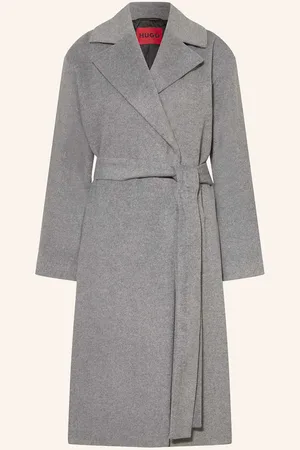 HUGO BOSS Kabát Mabellina tmavě šedá