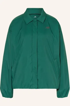 New Balance Oversized Bunda tmavě zelená