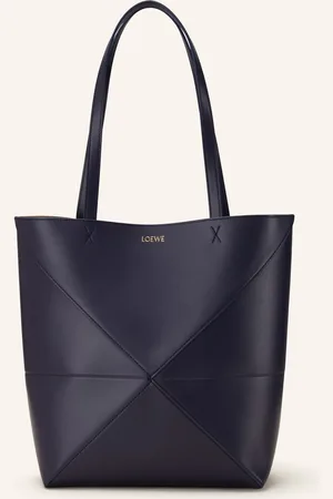Loewe Shopper Puzzle Fold tmavě modrá