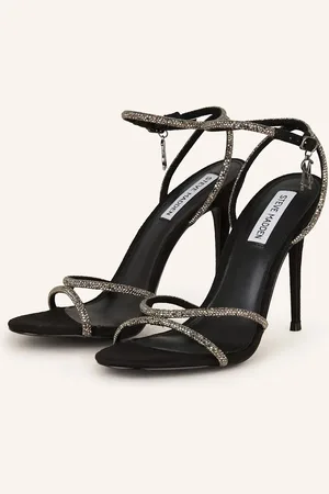 Steve Madden Sandály Bryanna S Ozdobnými Kamínky černá