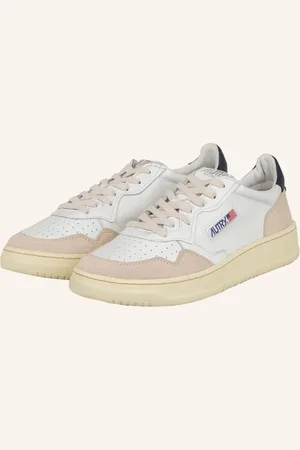 Autry Sneakersy Medalist Low Ls bílá béžová tmavě modrá