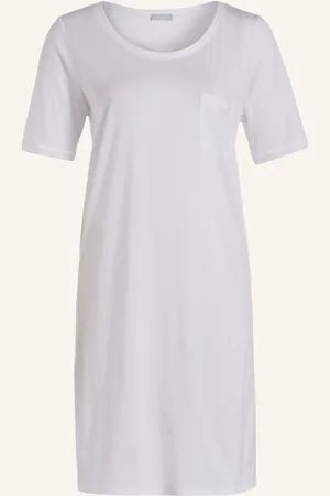 Hanro Noční Košile Cotton Deluxe bílá