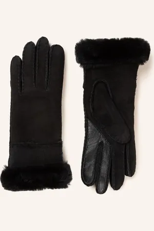 UGG Kožené Rukavice černá