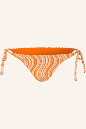 Seafolly Trojúhelníkové Bikinové Kalhotky Mod Squad oranžová světle fialová bílá
