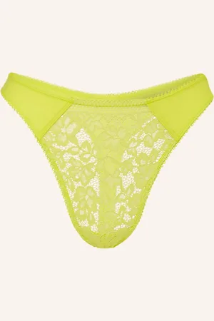 Wolford Kalhotky String neonově žlutá