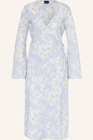 Gina Tricot Zavinovací Šaty tmavě modrá bílá béžová
