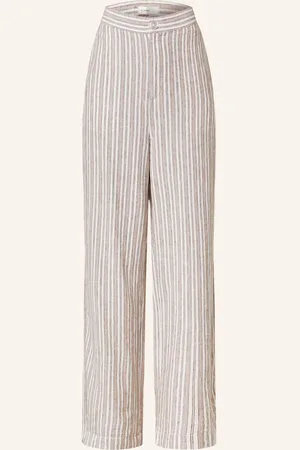 INWEAR Marlene Kalhoty Ellieiw Se Lnem režná béžová