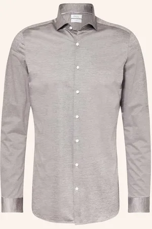 PAUL Košile Slim Fit S Extra Dlouhým Rukávem šedá