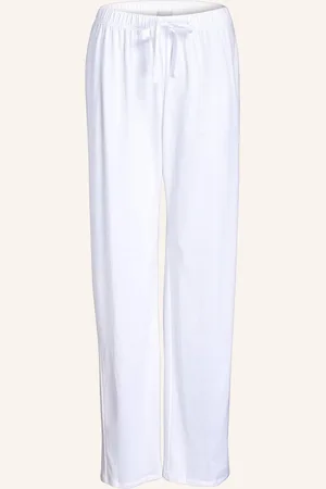 Hanro Pyžamové Kalhoty Cotton Deluxe bílá