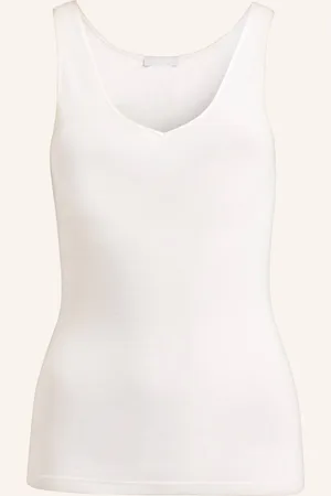 Hanro Top Woolen Silk Z Merino Vlny S Hedvábím krémová