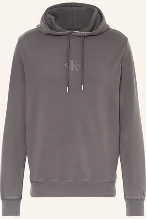 Calvin Klein Mikina S Kapucí tmavě šedá