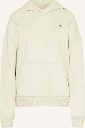 Calvin Klein Mikina S Kapucí krémová