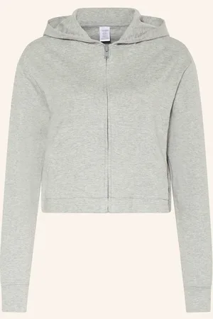 Calvin Klein Pohodlná Domácí Bunda Modern Terry světle šedá