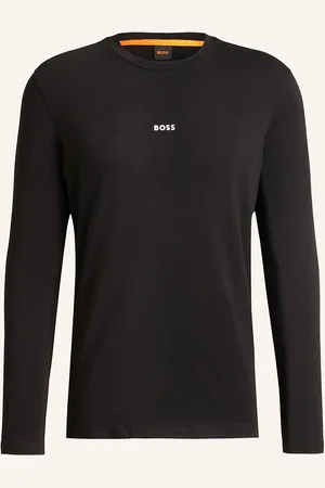 HUGO BOSS Tričko S Dlouhým Rukávem Tchark černá