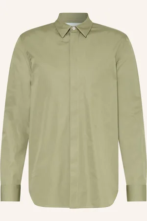 Jil Sander Košile Comfort Fit olivová