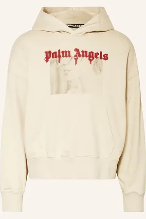 Palm Angels Mikina S Kapucí béžová
