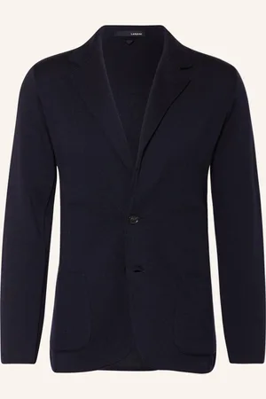 LARDINI Sako Z Úpletu Extra Slim Fit tmavě modrá