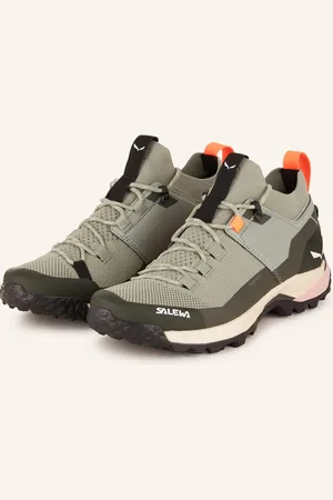 Salewa Turistické Boty Puez Knit Powertex olivová světle zelená