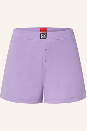 HUGO BOSS Pyžamové Šortky Luna světle fialová