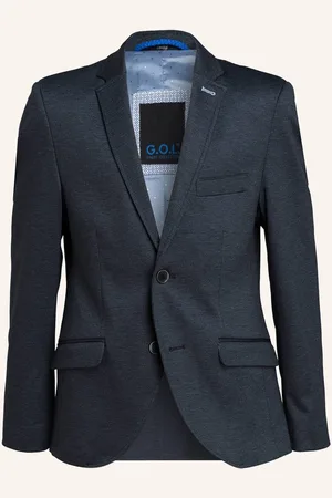 G.O.L. Žerzejové Sako Super Slim Fit modrá