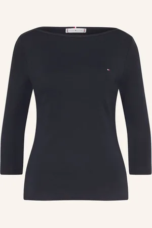 Tommy Hilfiger Tričko S 3 4 Rukávem tmavě modrá
