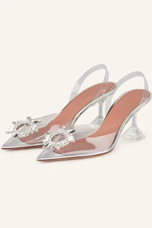 Amina Muaddi Slingpumps S Otevřenou Patou Begum bílá
