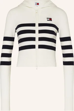 Tommy Hilfiger Pletený Kardigan bílá tmavě modrá