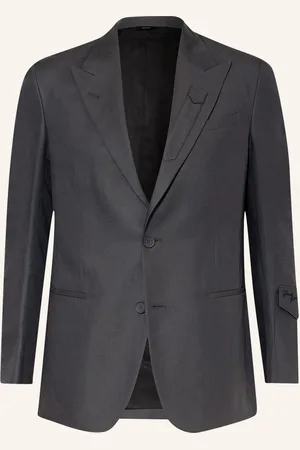 Fendi Sako Ke Kombinování Regular Fit Se Lnem tmavě šedá