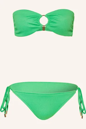 Melissa Odabash Bandeau Bikiny Melbourne zelená