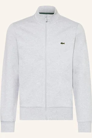 Lacoste Mikinová Bunda světle šedá