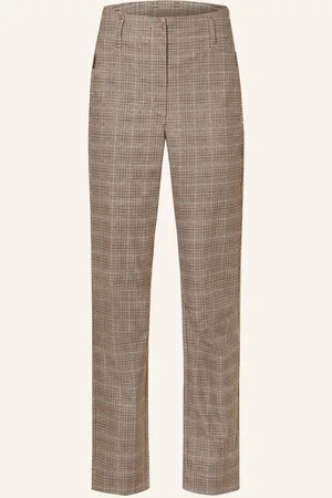 JEANNE BARET Kalhoty Medan hnědá tmavě hnědá světle hnědá