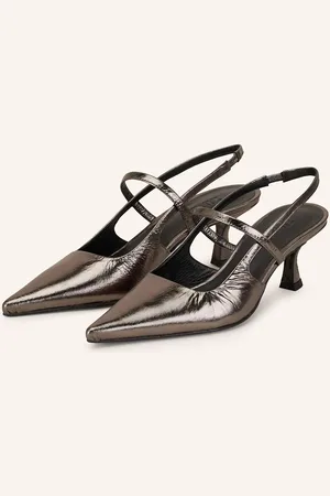 ZINDA Slingpumps S Otevřenou Patou platinová