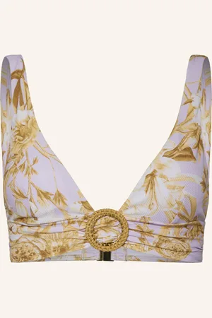 Maryan Mehlhorn Bralette Horní Díl Bikin Reverie světle fialová žlutá světle hnědá