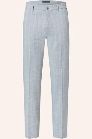 Drykorn Oblekové Kalhoty Ajend Extra Slim Fit Se Lnem