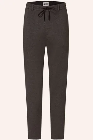 Drykorn Žerzejové Kalhoty Deger V Joggingovém Stylu Slim Fit tmavě šedá