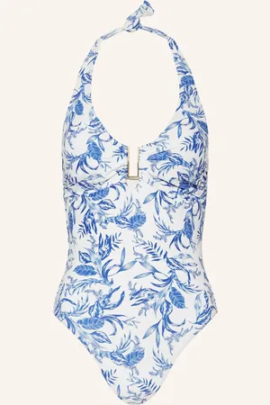 Melissa Odabash Neckholder Plavky Tampa modrá bílá