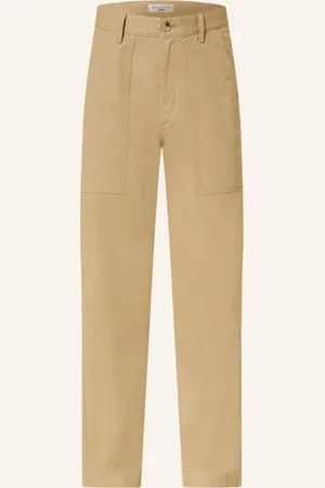 Marc O’ Polo Chino Kalhoty Straight Fit světle hnědá