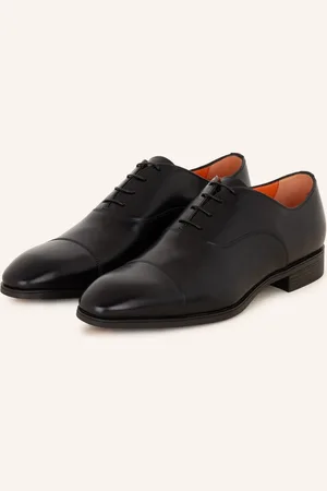 santoni Šněrovací Boty Simon černá